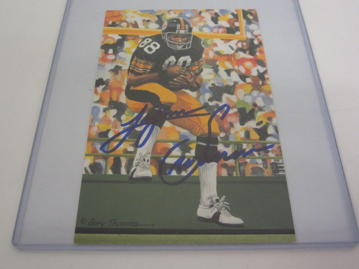 Limited Edition Lynn Swann Steelers Signed Autographed Hall of Fame Collectors Goal Line Art Certifi