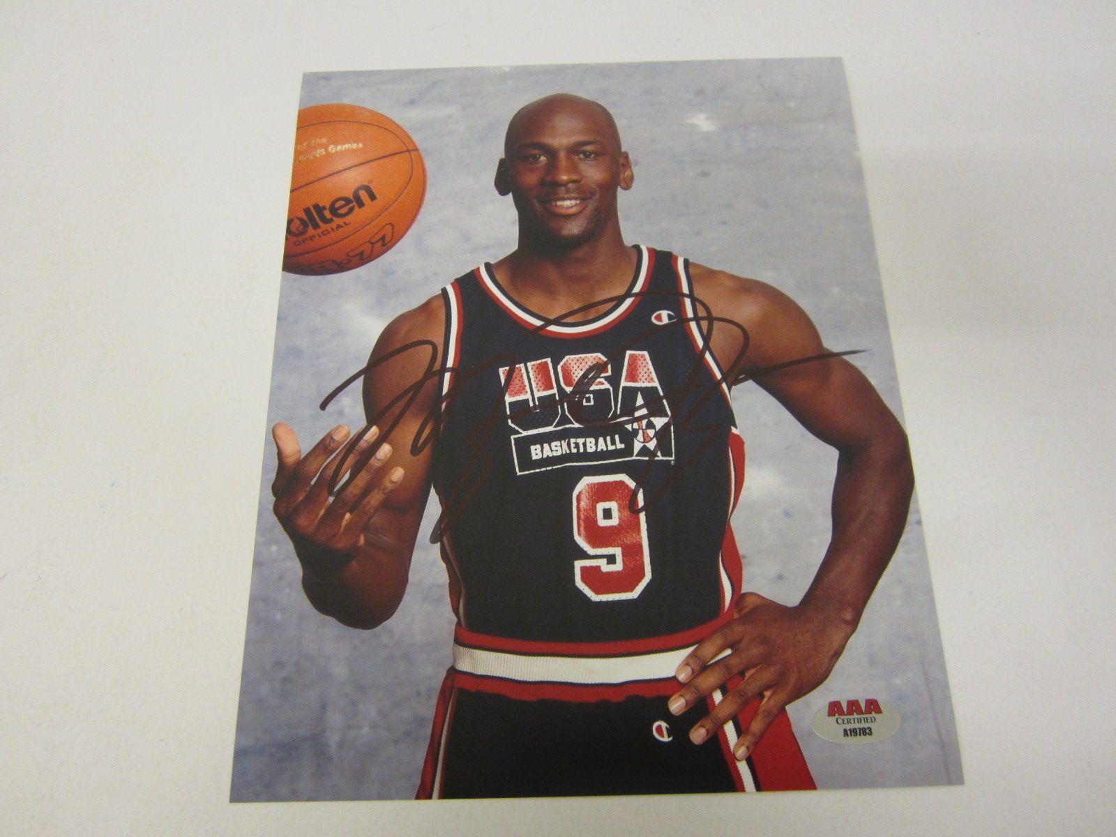 Michael Jordan Team USA Signed Autographed 8x10 Photo Certified CoA