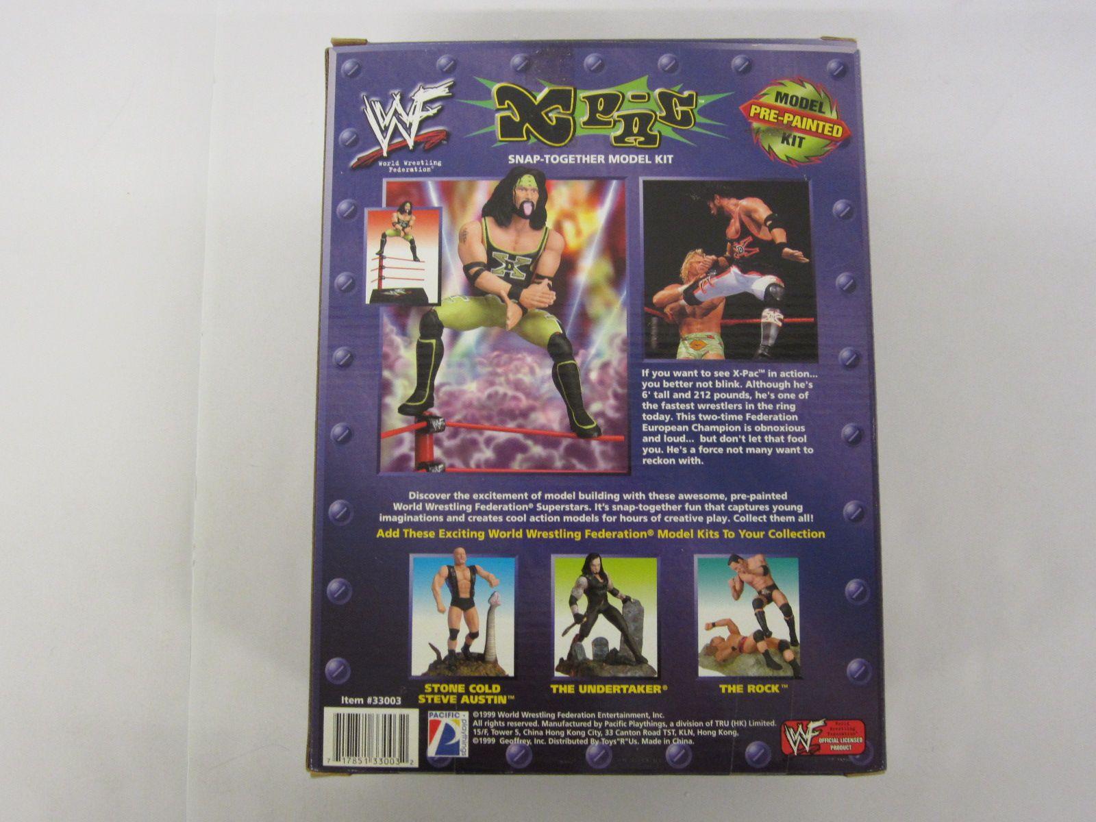 X-Pac WWF Wrestler 1999 Pacific Playthings Snap Together Model Kit in Original Packaging