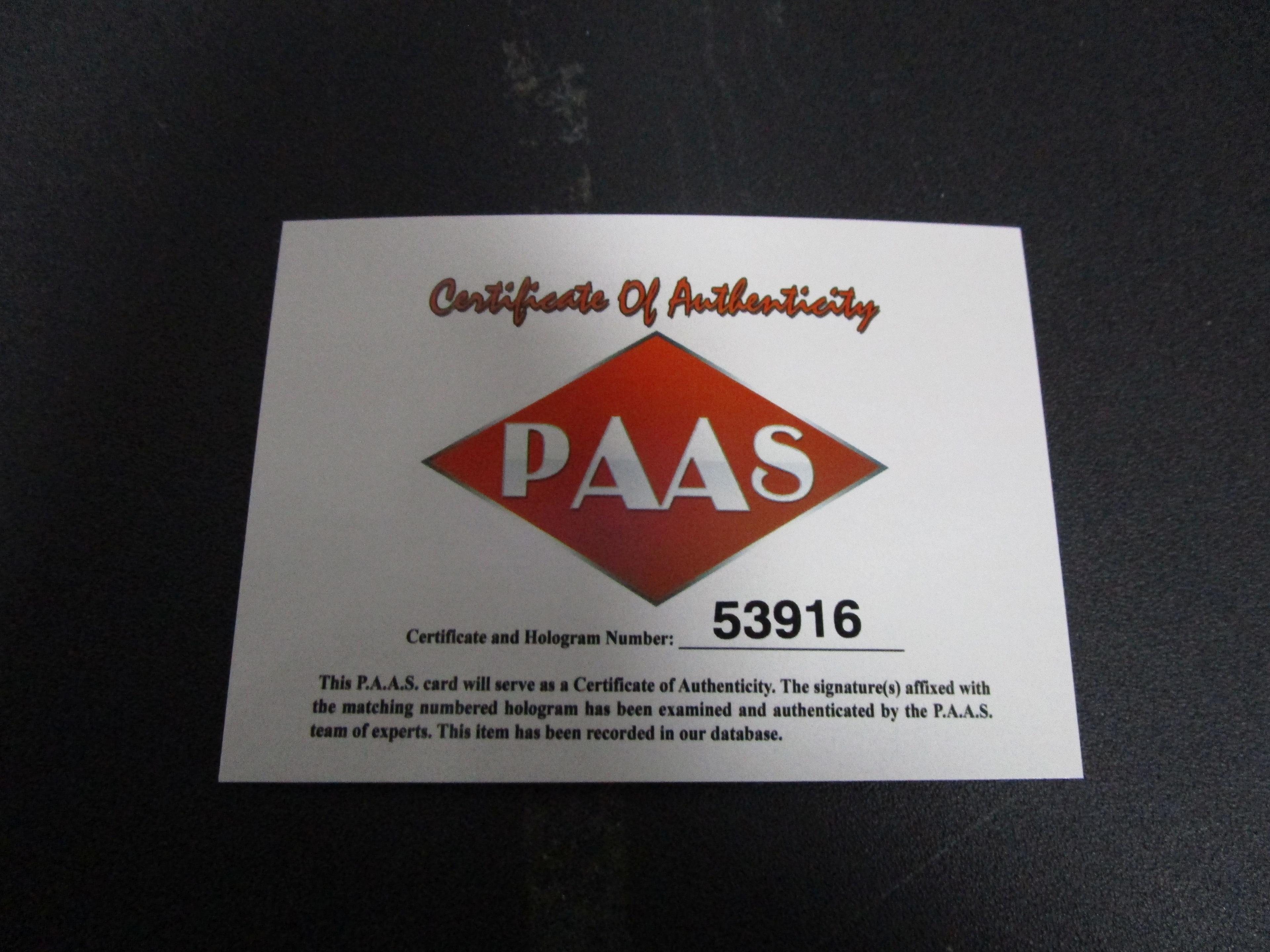 Deion Sanders of the Atlanta Falcons signed autographed mini football helmet PAAS COA 916