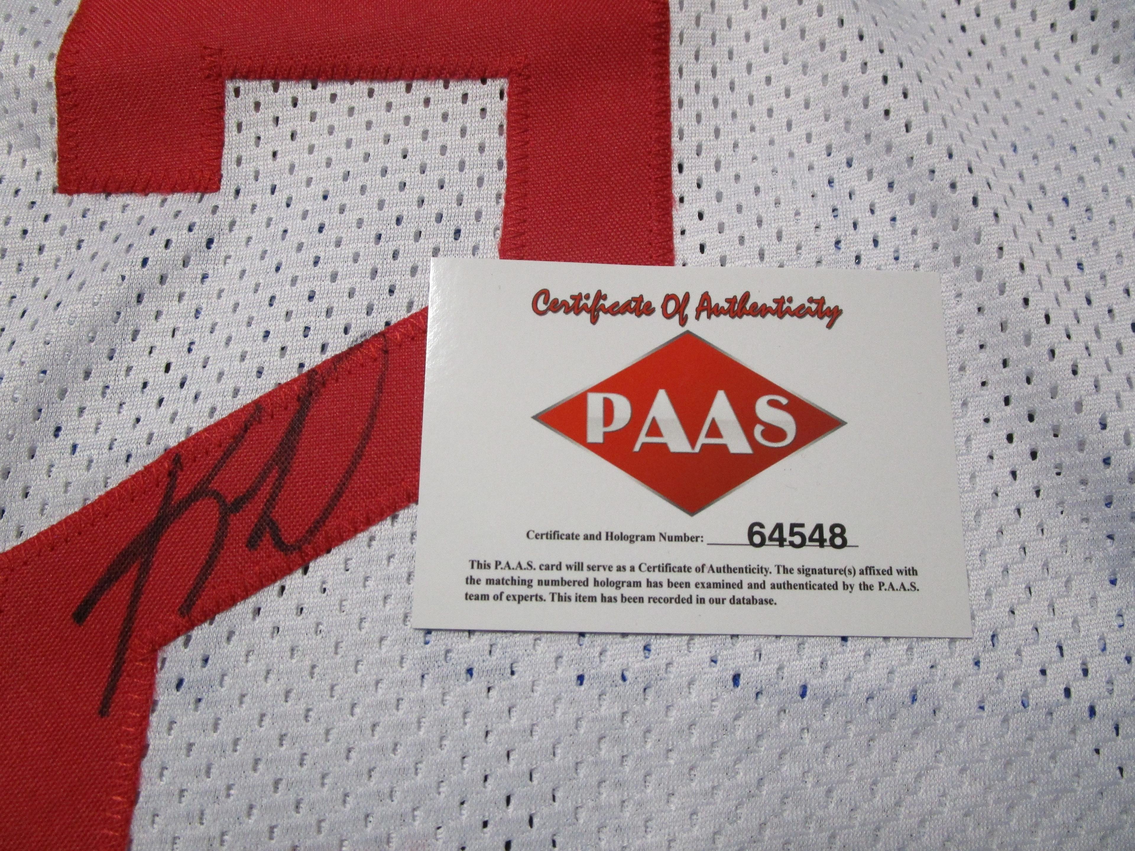 Kawhi Leonard of the LA Clippers signed autographed basketball jersey PAAS COA 548