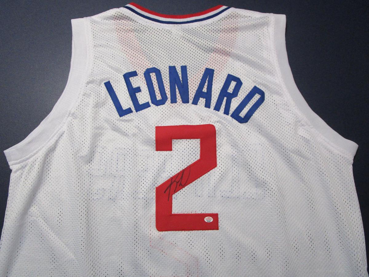 Kawhi Leonard of the LA Clippers signed autographed basketball jersey PAAS COA 548