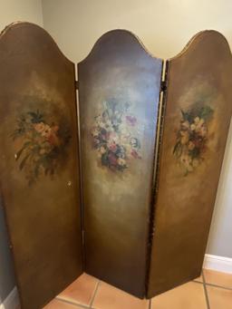 60" Hand Painted Three Section Wall Panel