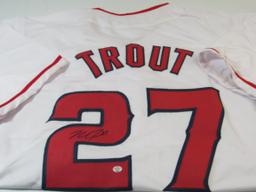 Mike Trout of the LA Angels signed autographed baseball jersey PAAS COA 251
