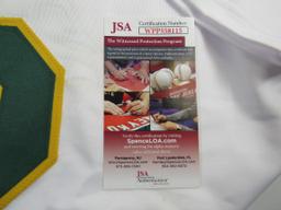 Hideki Matsui of the Oakland A's signed autographed baseball jersey JSA COA 115