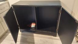 47" Push Pin Leather Storage Cabinet