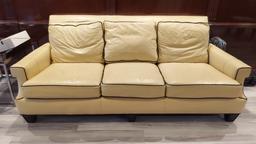 88" Michael Weiss Leather Sofa