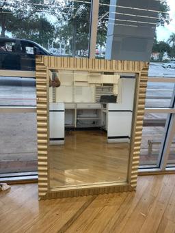 38" x 50" Wave Framed Mirrors