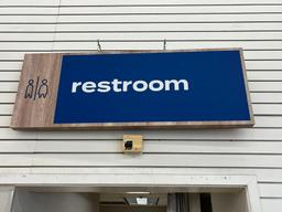 40" Restroom Sign