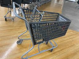 Bed Bath and Beyond plastic basket metal frame frame shopping cart