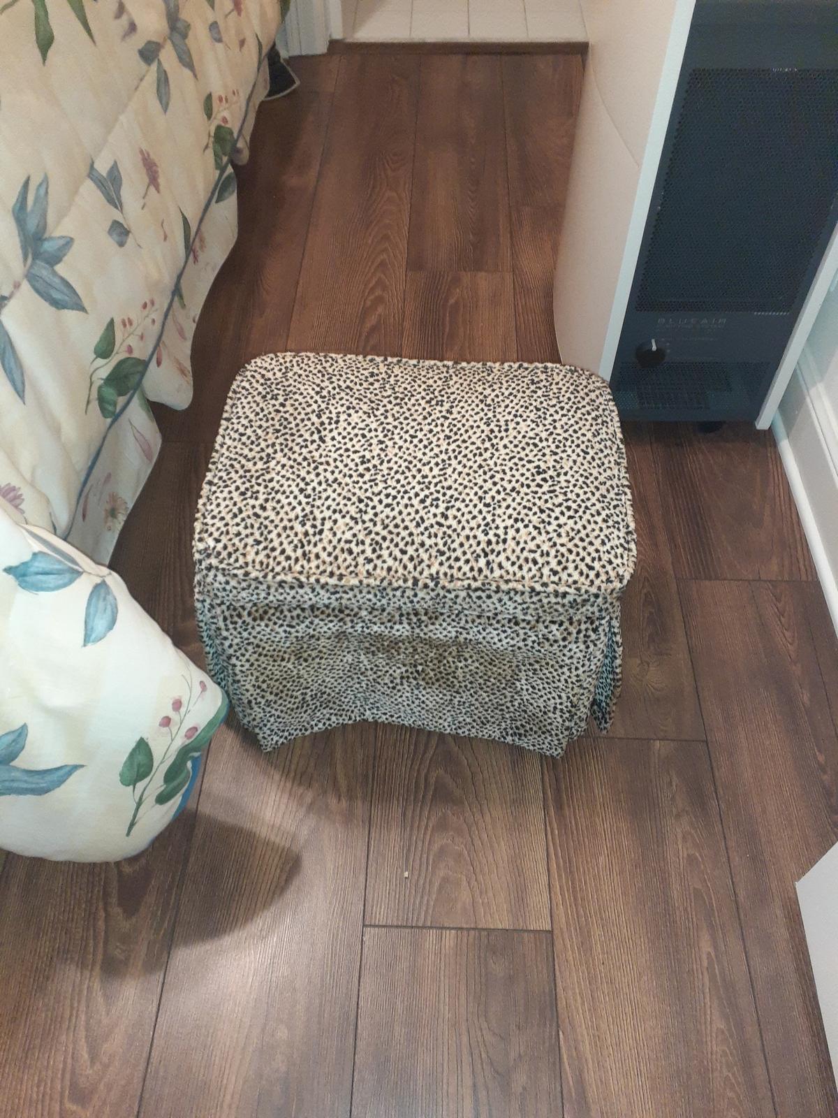 Cheetah Print stool