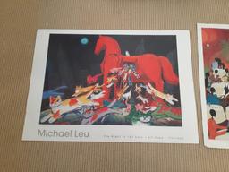 2 Large Posters by Leroy Campbell and Micheal Leu - 24 x 34"