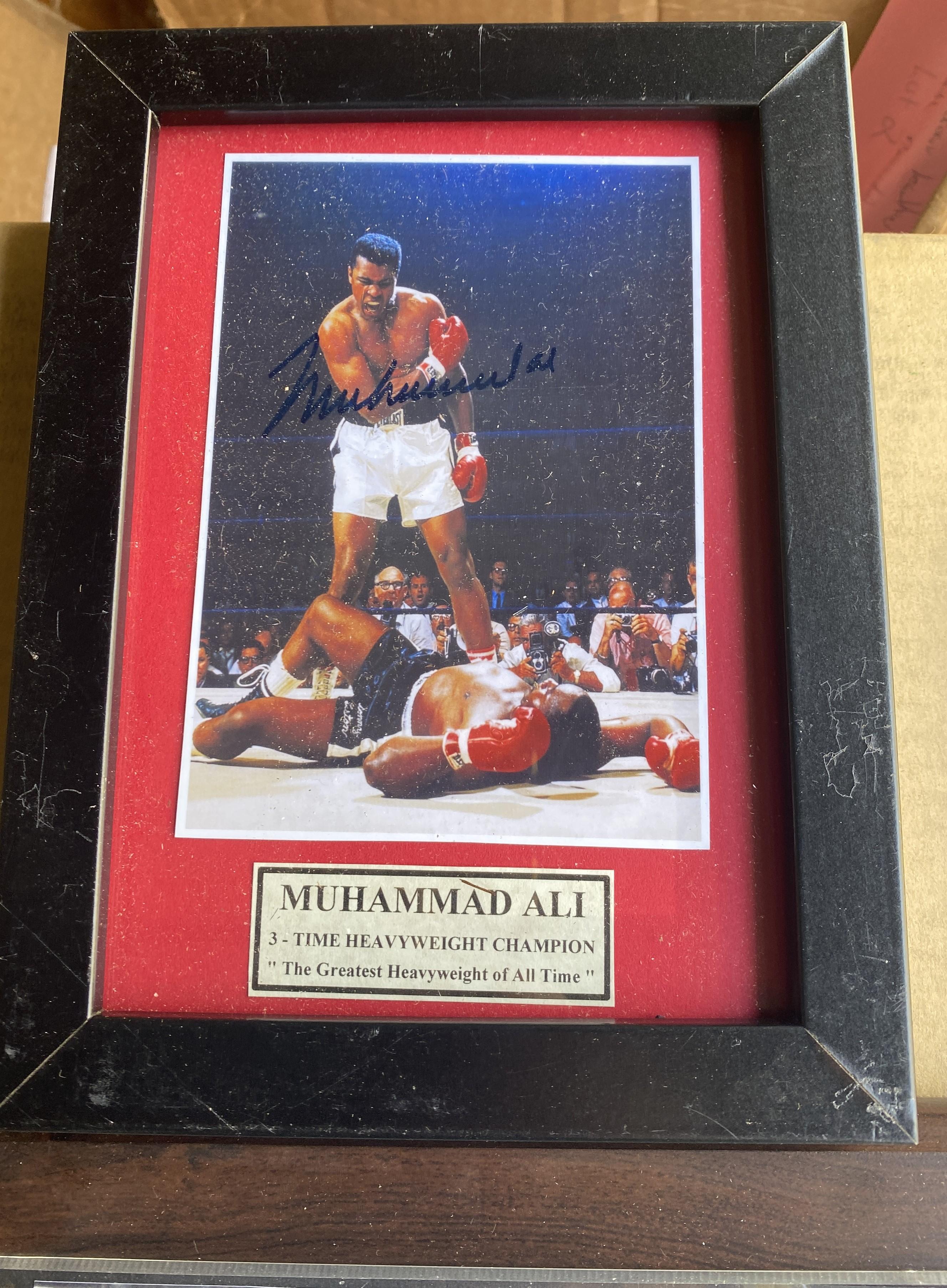 various Muhammad Ali Signed Photos These items are signed but not authenticated and are being sold a