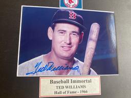 Variety of Ted Williams “The Splendid Splinter “ 8” x 10” Signed Photos These items are signed but n