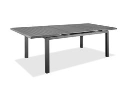 Whiteline Alum Indoor Outdoor Extendable Dining Table In Grey DT1567-GRY