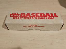 Fleer Baseball Logo Stickers & Trading Cards