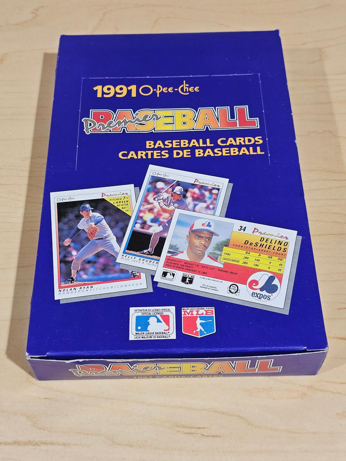 O-Pee-Chee 1991 Premier Baseball Cards Set