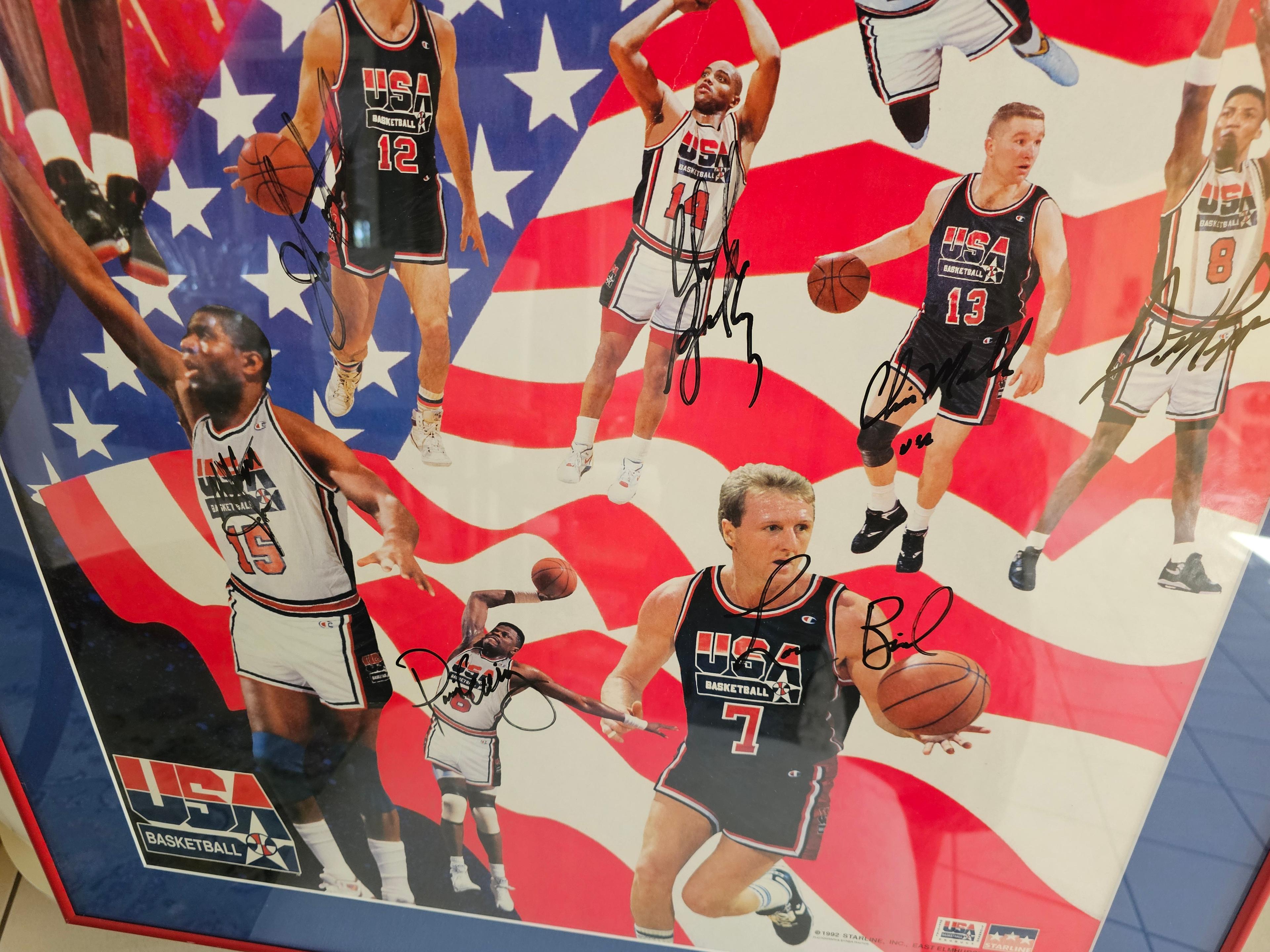 30" x 34" Team Signed America's Team Framed Poster