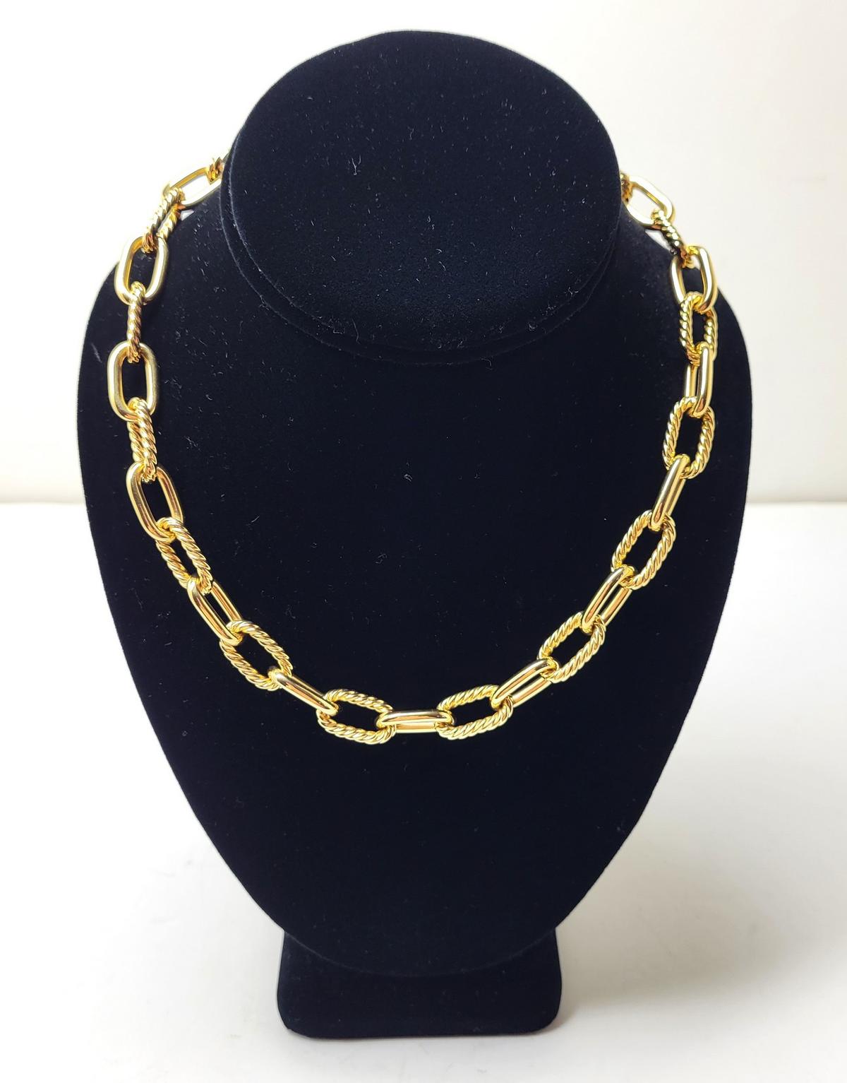 Designer David Yurman Madison 18k Yellow Gold 18" Inch Necklace