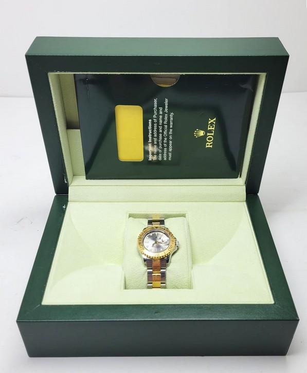 Rolex Yatchmaster Two-Tone Womens Watch w/ Box and Papers