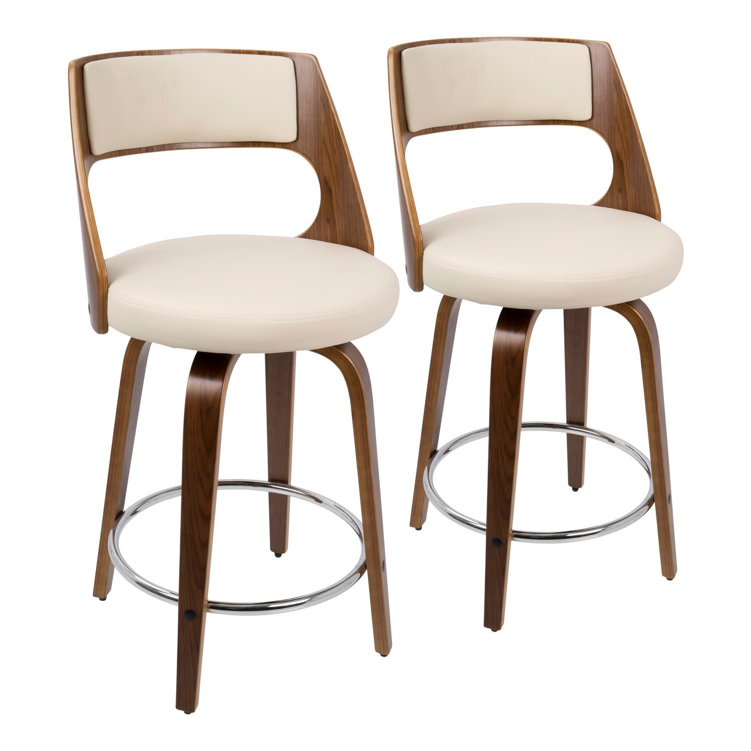 Lumisource Cecina 24'' Set Of 2 Counter Stool B24-CECINAR WLCR2