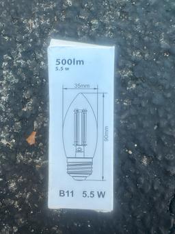 500Lm E26 Light Bulb (3 Bulbs)