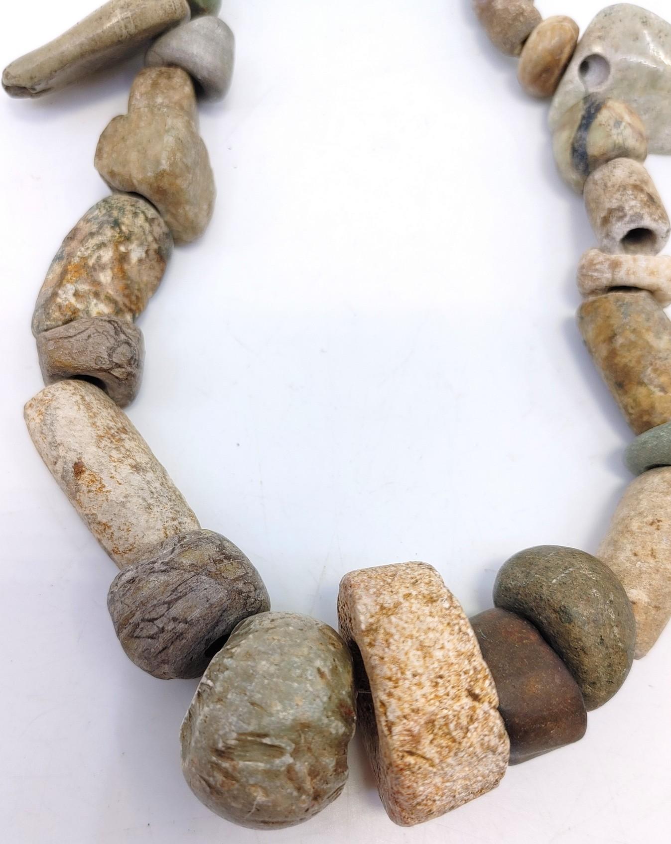 Pre-Columbian Assorted Jade and Stone Beads