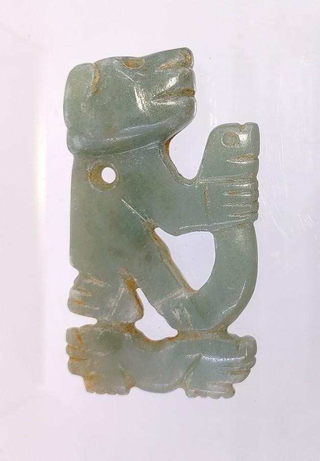 Pre-Columbian Jade Stacked Pendant, Costa Rica