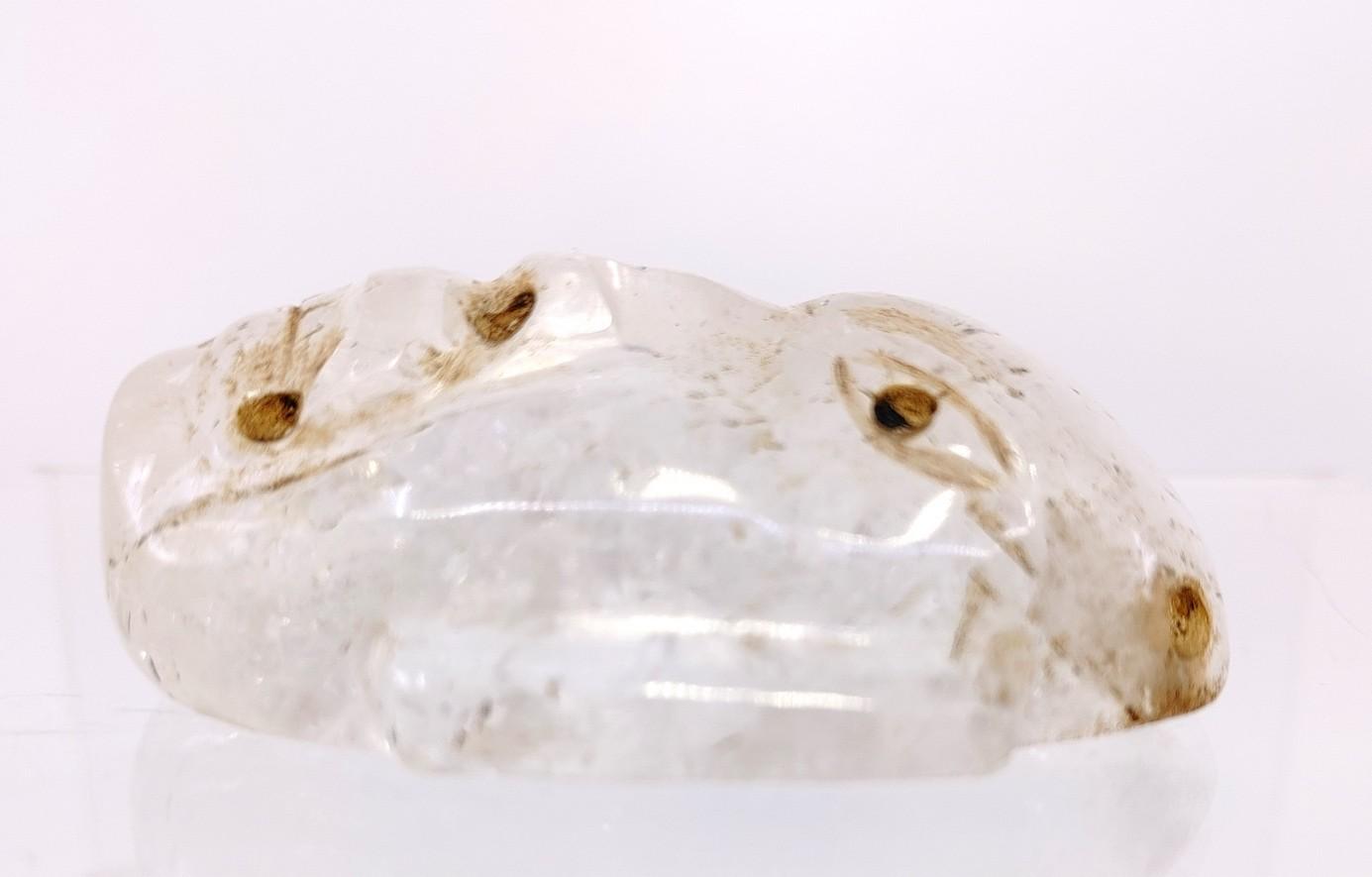 Pre-Columbian Olmec Quartz Crystal Maskette