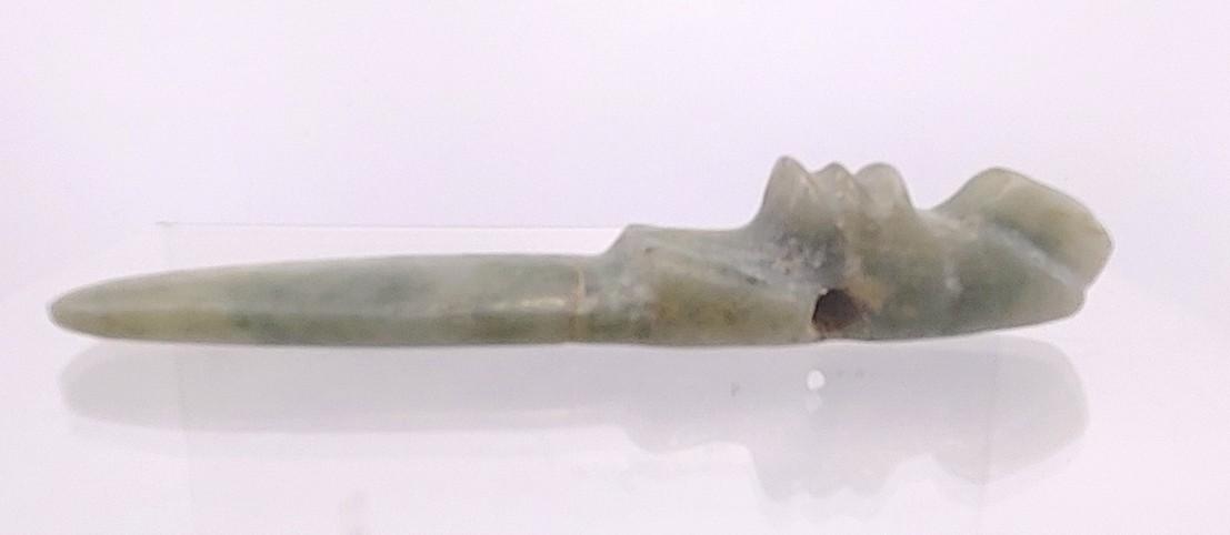 Pre-Columbian Jade Avian Axe God Pendant Costa Rica