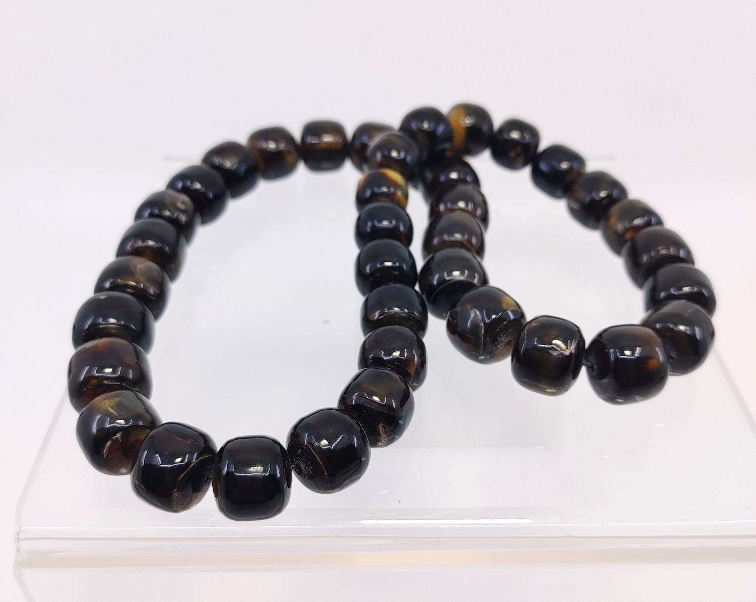 Authentic Tortoise Shell Beaded Necklace