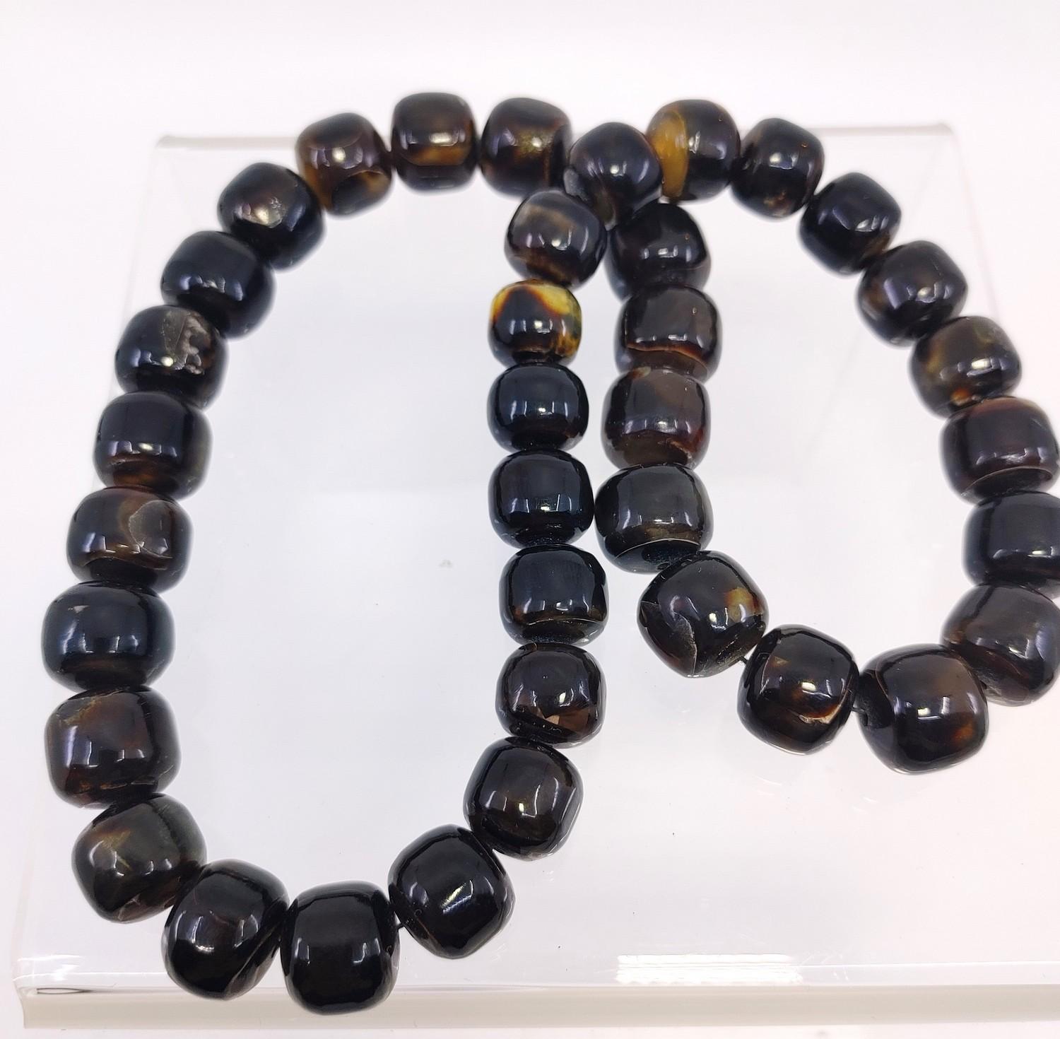 Authentic Tortoise Shell Beaded Necklace