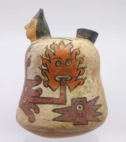 Pre-Columbian Nazca Reproduction Spout Vessel