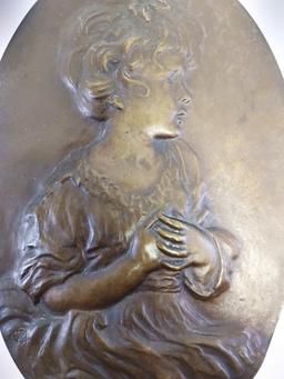American Bronze Plaque, Early 1800's