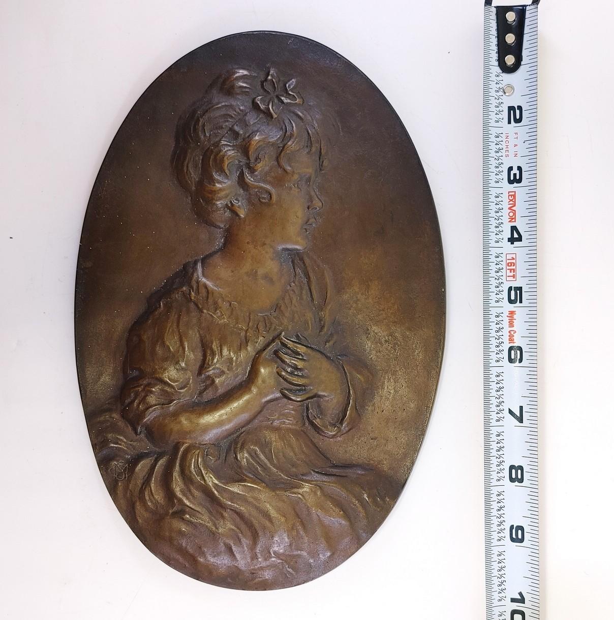 American Bronze Plaque, Early 1800's
