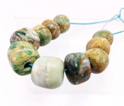 Pre-Columbian Jade Beads