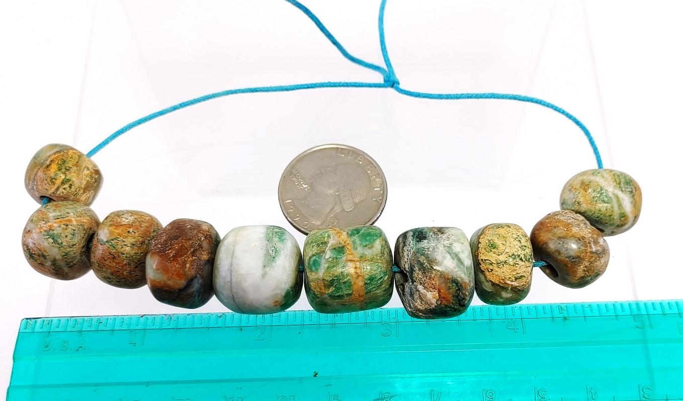 Pre-Columbian Jade Beads