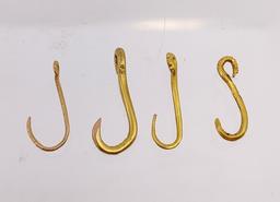 Pre-Columbian Gold Fish Hook Collection