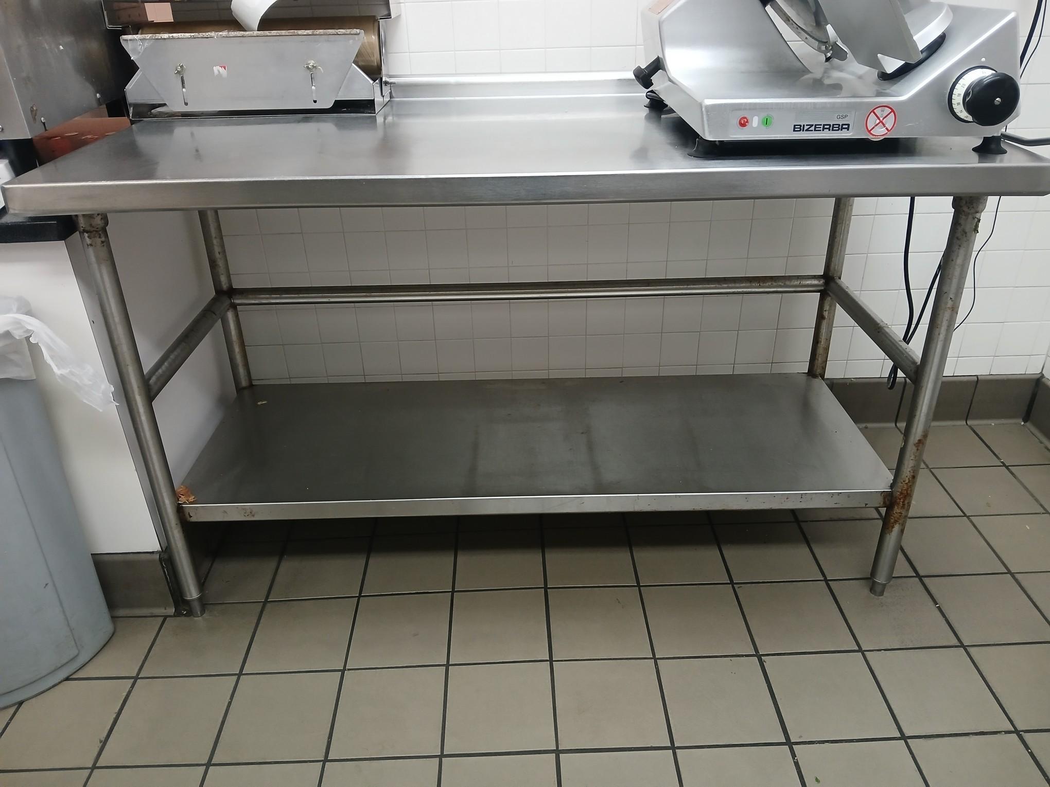 48' All Stainless Steel Work Top Table / Stainless Steel Table (NO CONTENTS)