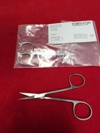 Teksurge Stainless Steel Iris Scissors Cvd 10.5Cm