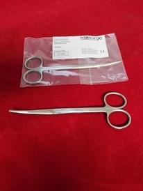 Teksurge Stainless Steel Metzenbaum Scissors Sh/Bl Cvd 14.5Cm