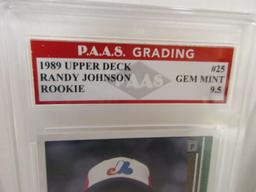 Randy Johnson Expos 1989 Upper Deck ROOKIE #25 graded PAAS Gem Mint 9.5