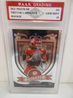 Trevor Lawrence Clemson 2021 Prizm DP ROOKIE #161 graded PAAS Gem Mint 10