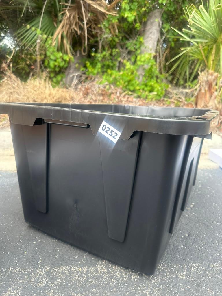 Black Storage Bin