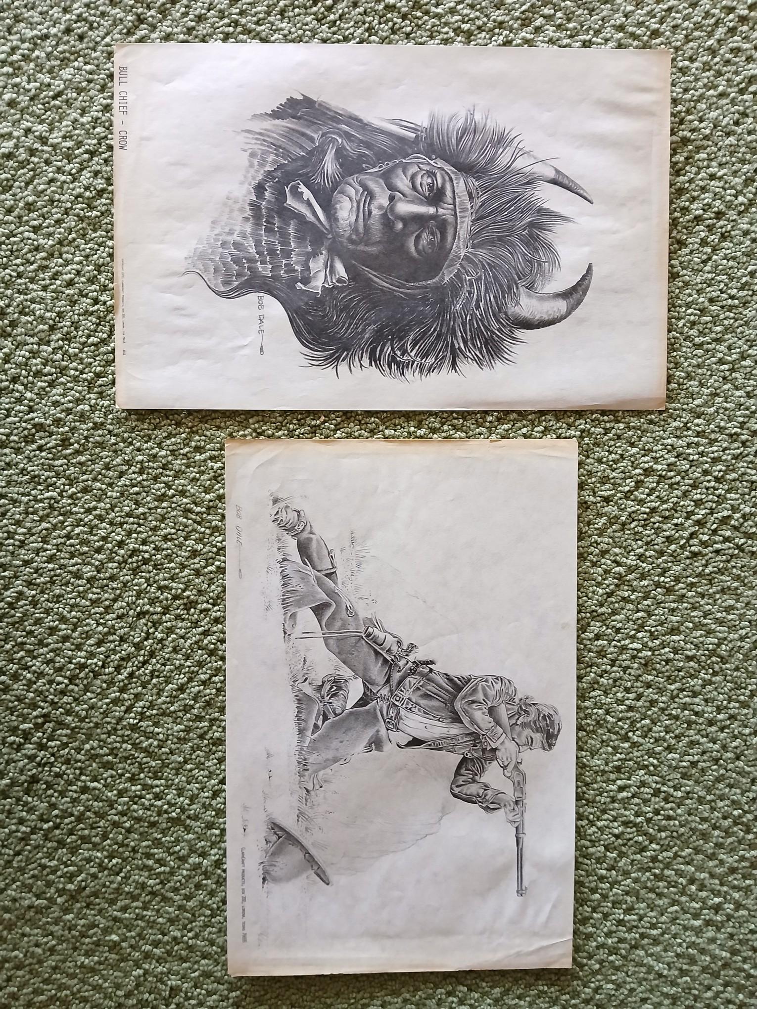 Bob Dale Pencil Sketches / Art Work Signed