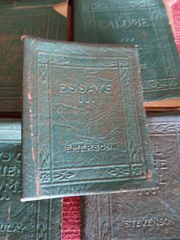 Vintage Little Leather Library Train Books Sey of (35)