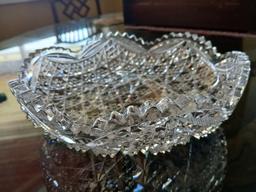 12" Round 3" Deep Crystal Serving Dish / Shallow Serving Dish