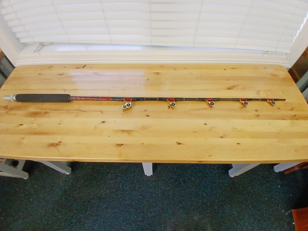 LARGE Deep Sea Fishing Rod / Large Butt W/ Rollers