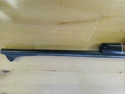 30-6 Rifle W/ Scope / Wood Base W/ Leather Shoulder Strap