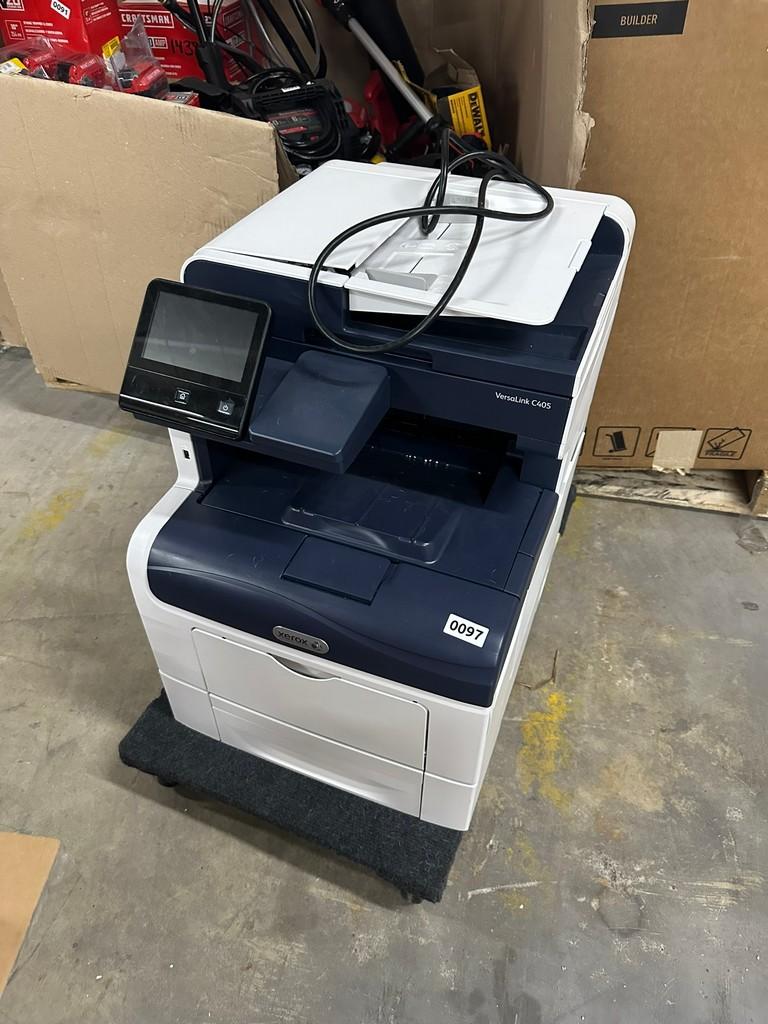 Versalink C405 Xerox Printer Powers On Those Code